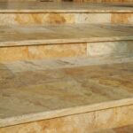 travertine-gold-brushed-stair-germany