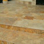 travertine-gold-brushed-stair-germany