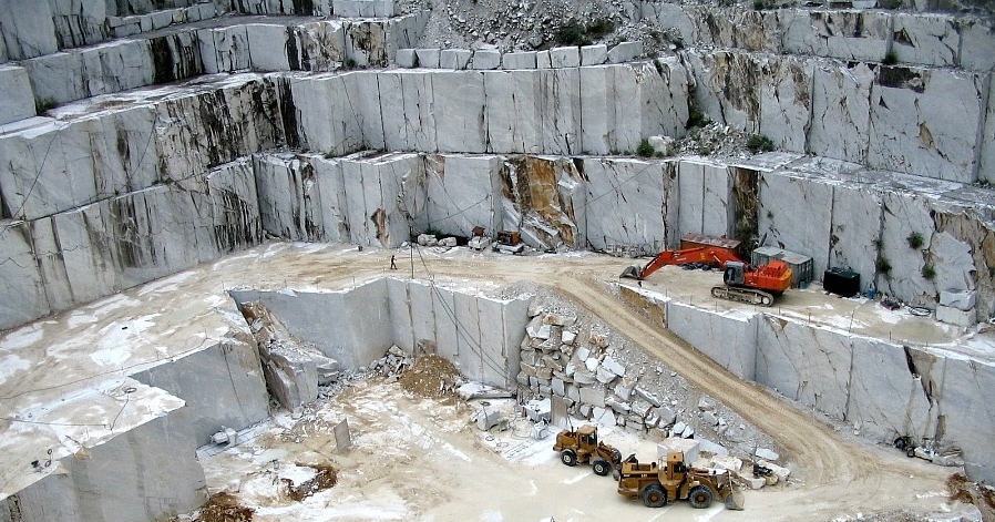 White-marble-quarry