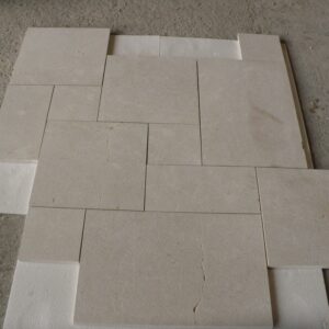 crema-marfil-marble-tiles-bushammered-brushed-opus-romano