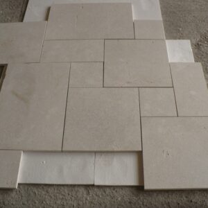 crema-marfil-marble-tiles-bushammered-brushed-opus-romano