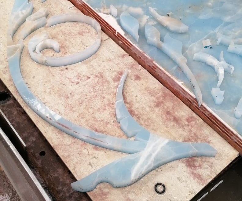 white-marble-waterjet-decorative-panel