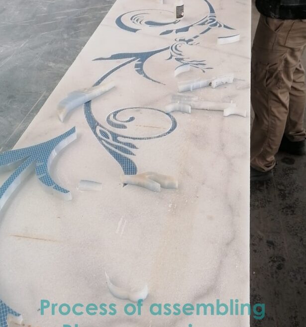 white-marble-waterjet-decorative-panel