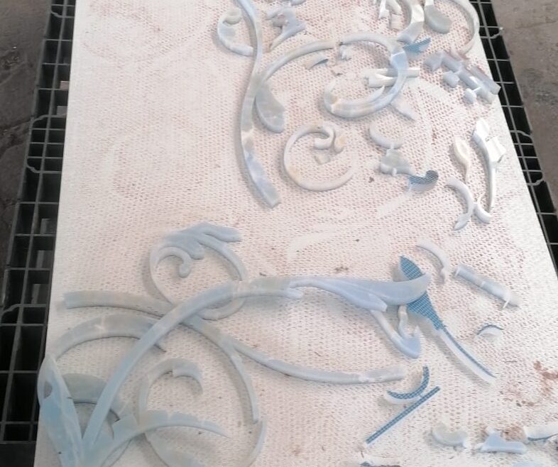 white-marble-waterjet-decorative-panel