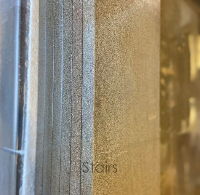 marron-pirineo-sandstone-tiles-lemaire-store-palais-royal-paris