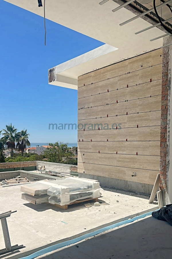 Travertine-crema-tiles-flooring-project-spain